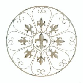 Circular Fleur De Lis Wall Decor