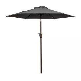 Tempera Patio Market Outdoor Table Umbrella with Push Button Tilt and Crank,Large Sun Umbrella with Sturdy Pole&Fade resistant canopy,Easy to set