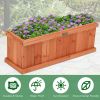 Wooden Decorative Planter Box for Garden Yard and Window