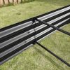 Raised Garden Bed Kit - Metal Raised Bed Garden7.6x3.7x0.98ft for Flower Planters;  Vegetables Herb Black